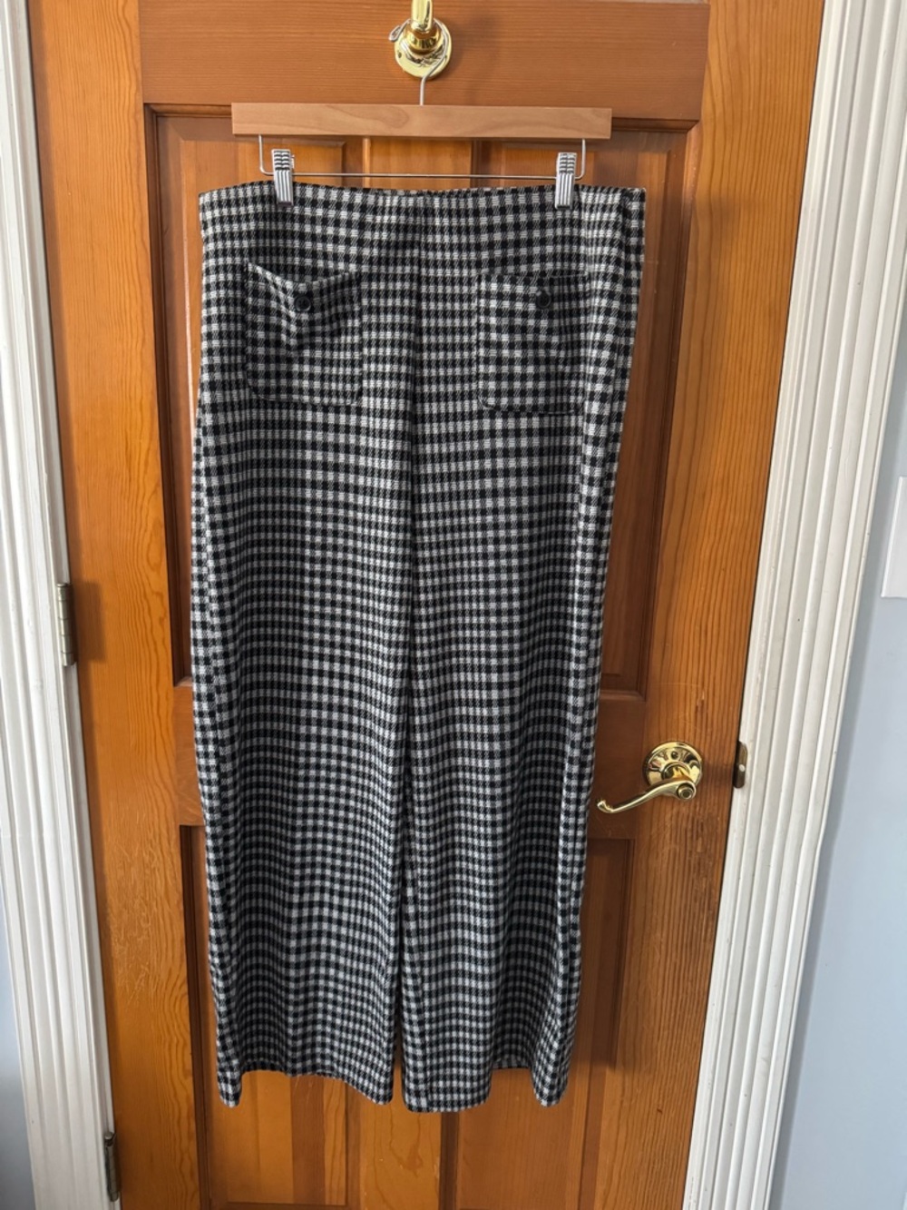 Jules & Leopold Black and White Houndstooth Skirt